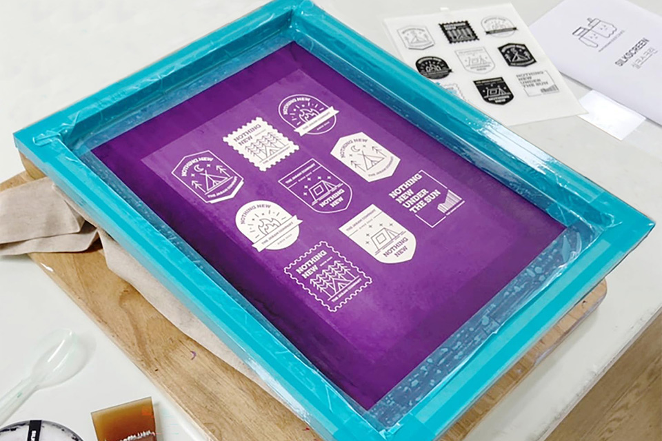 Kandys Τελάρο Μεταξοτυπίας σε Πάγκο Εργασίας